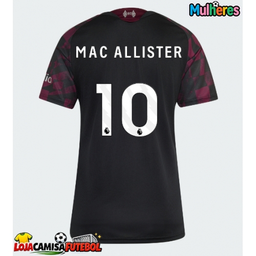 Camisa de Futebol Liverpool Alexis Mac Allister #10 Equipamento Alternativo Mulheres 2026-27 Manga Curta
